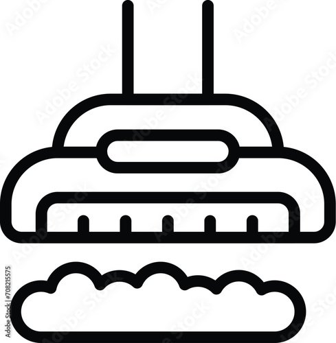 Vacuum cleaner mop icon outline vector. Dirty apartment. House brush