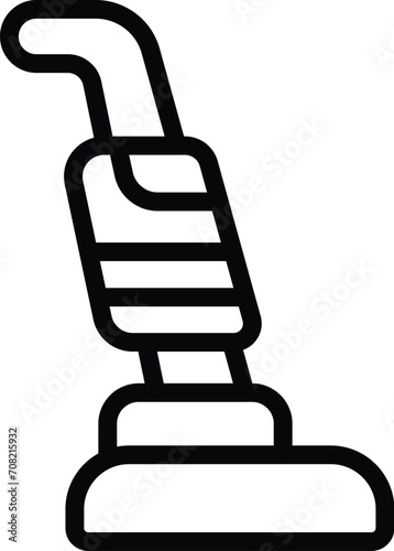Handle vacuum cleaner icon outline vector. Chores home floor. Dirty unclean