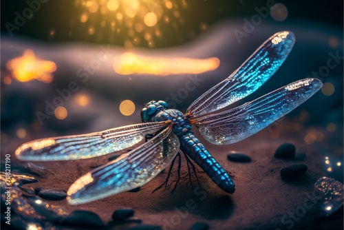 A close up of a dragonfly.  © Elle Arden 