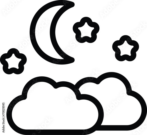 Good health sleep icon outline vector. Choice balance. Charity love
