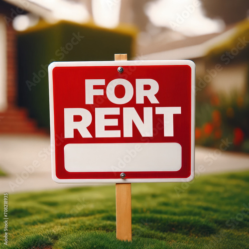 Plastic  for rent a stunning real estate photograph of a suburban home with a 