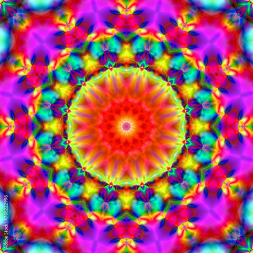 psychedelic background. background screensaver..Magic graphics. Beautiful illustration. Bright flower