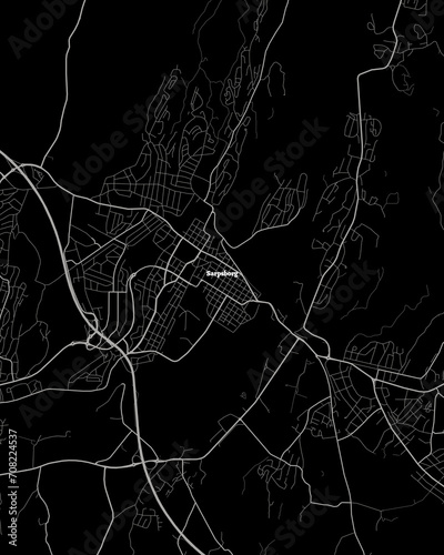 Sarpsborg Norway Map, Detailed Dark Map of Sarpsborg Norway photo