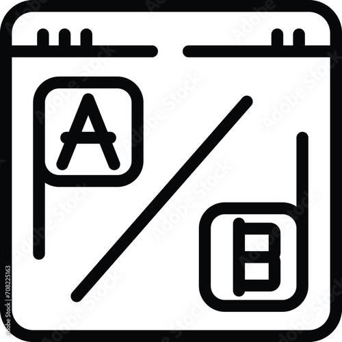 Online translator icon outline vector. Mobile case app. Interpreter speak