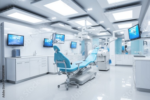 State-of-the-art dental clinic featuring modern equipment and a refreshing, well-lit atmosphere