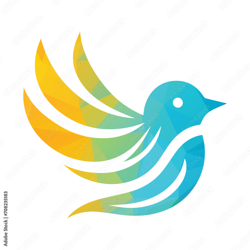 Obraz premium Bird Logo Design Vector Illustration