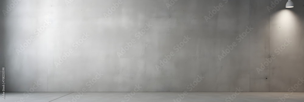 Minimal abstract light blue background for product presentation. light on grey plaster wall