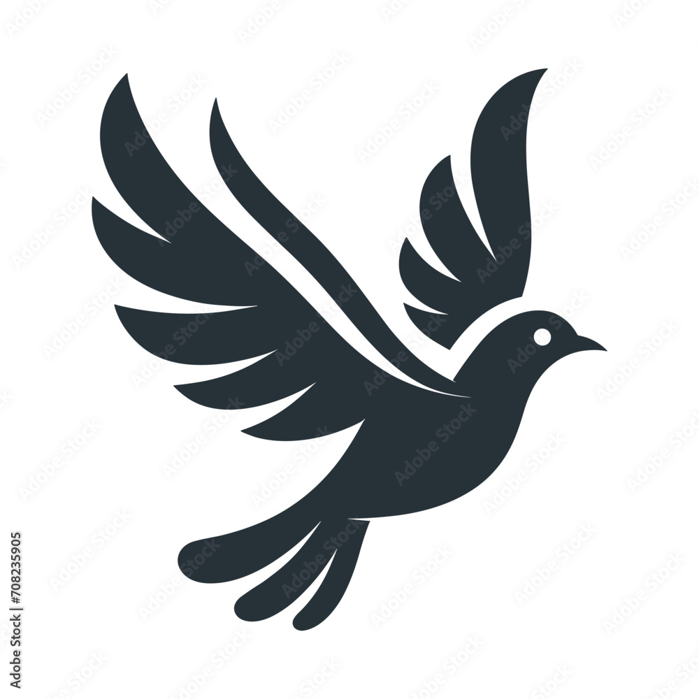 Obraz premium Bird Logo Design Vector Illustration