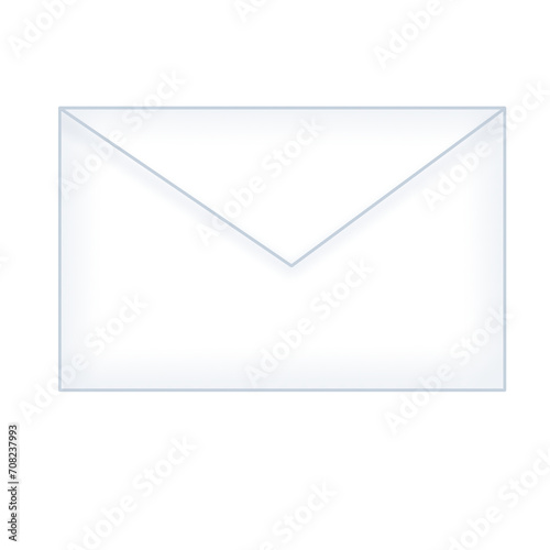 Letter simple doodle illustration envelop with white color that can be use for social media, sticker, wallpaper, e.t.c 