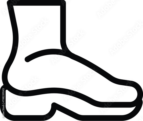 Surgical feet problem icon outline vector. Feet pain. Arch surgery