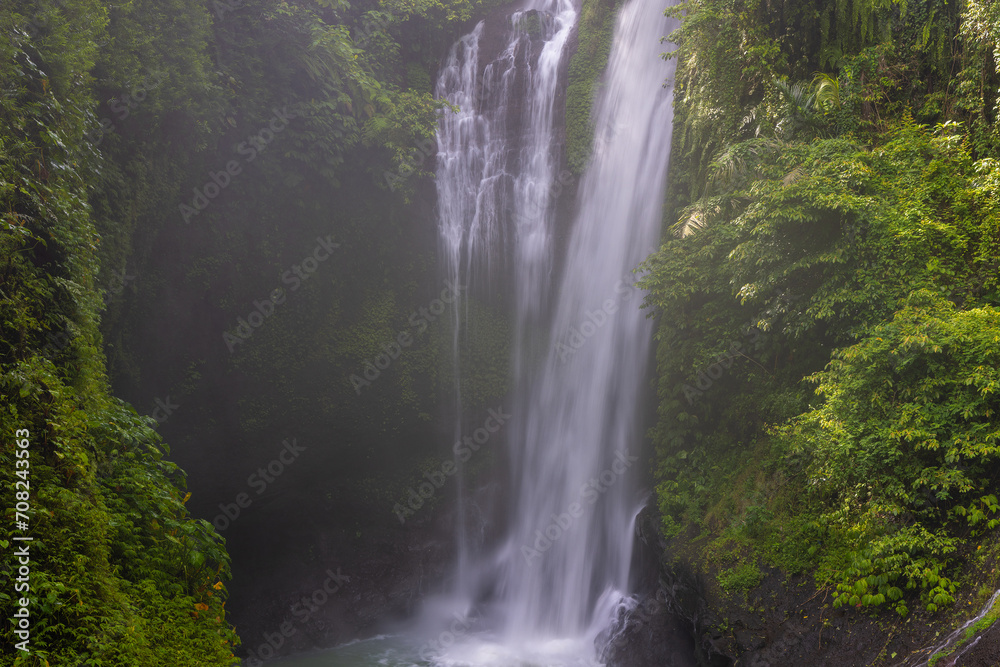 Aling Aling Waterfall in Bali Island, Indonesia