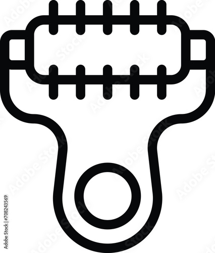 Skin care tool icon outline vector. Age self care. Spa face device