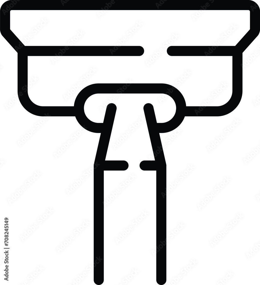 Modern mop icon outline vector. Cleaner dust. Garbage clean floor Modern mop icon outline vector. Cleaner dust. Garbage clean floor