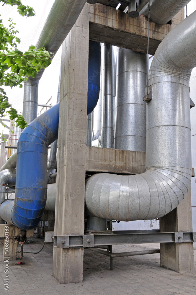 Industrial pipeline equipment of the factory Industrial pipeline equipment of the factory