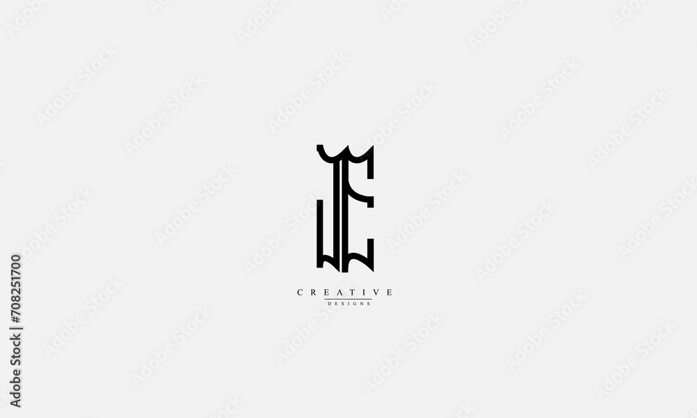 Alphabet letters Initials Monogram logo JE EJ J E Alphabet letters Initials Monogram logo JE EJ J E