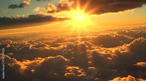 the sun above the clouds