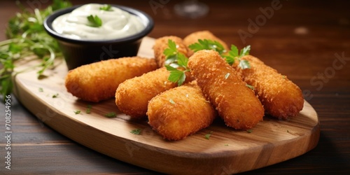 Each mozzarella stick is impeccably fried to a flawless golden brown, guaranteed to satisfy your cravings for that perfect combination of crunchy and creamy.