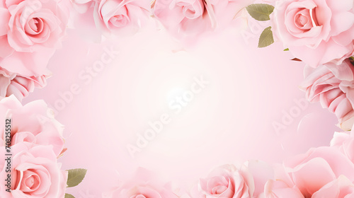 Beautiful pink rose bouquet flowers background, symbol of Valentine's Day, wedding, love