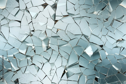 broken shattered glass mirror background wall texture pattern seamless wallpaper © Aldis