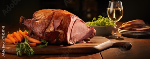 Combining the richness of dark, velvety beer with the robustness of aromatic es, this roast ham boasts a complex depth of flavors that will captivate your senses and elevate any gathering.