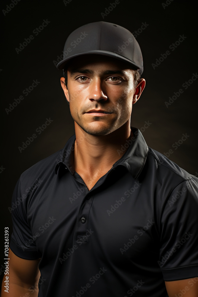Photo Realistic of a Golfer in Golf Shorts and a Polo Shirt, Generative AI