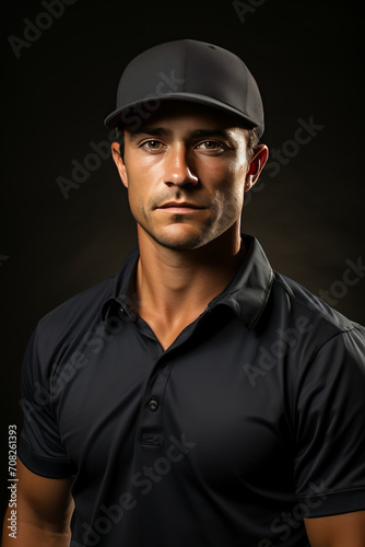 Photo Realistic of a Golfer in Golf Shorts and a Polo Shirt, Generative AI
