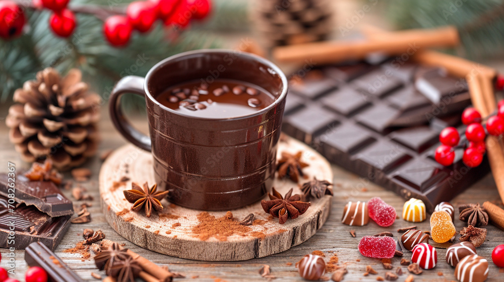 coffee with chocolate and nuts coffee with chocolate and nuts
