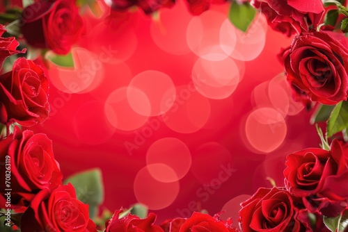 Valentines day card frame background