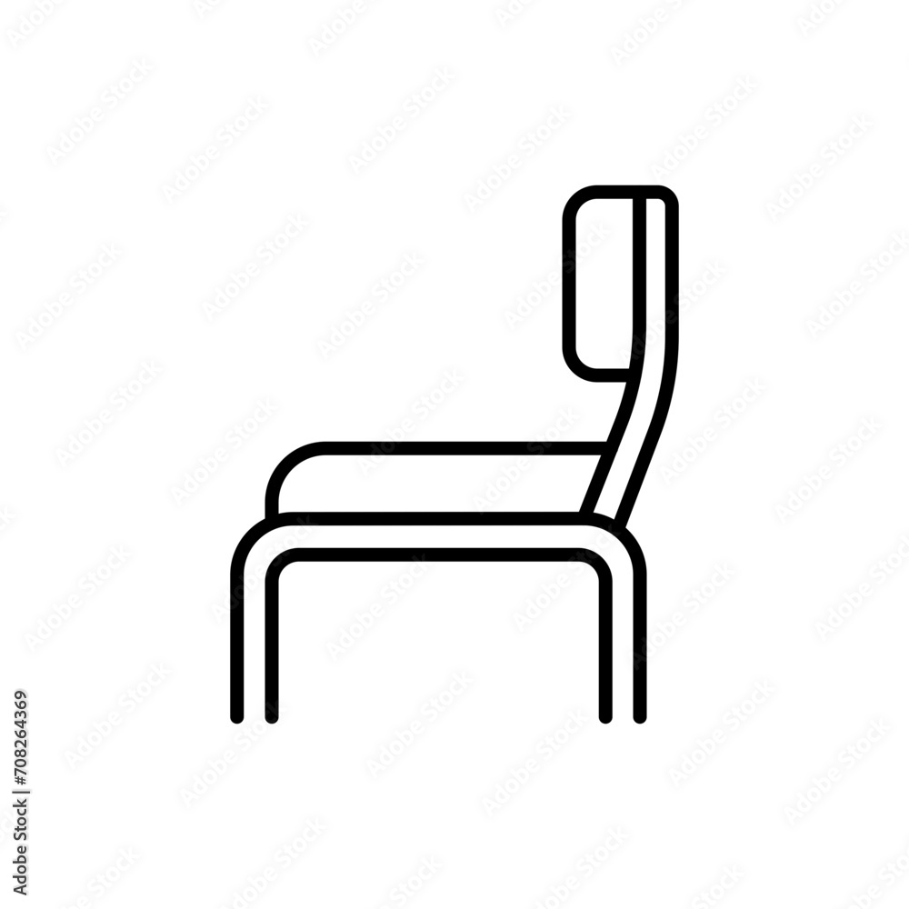 Chair outline icons, minimalist vector illustration ,simple transparent graphic element .Isolated on white background Chair outline icons, minimalist vector illustration ,simple transparent graphic element .Isolated on white background