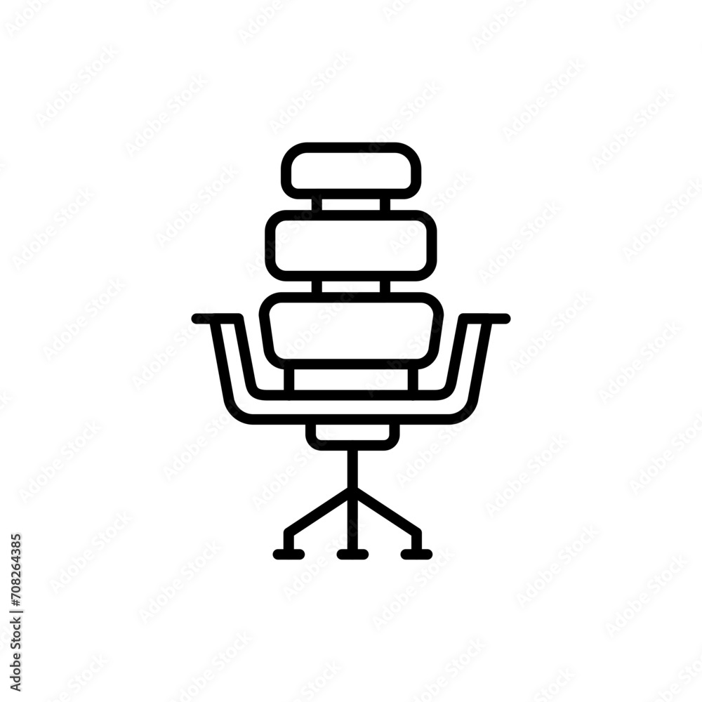 Gaming chair outline icons, minimalist vector illustration ,simple transparent graphic element .Isolated on white background Gaming chair outline icons, minimalist vector illustration ,simple transparent graphic element .Isolated on white background