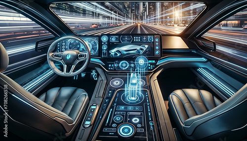 Advanced Futuristic Vehicle Interior