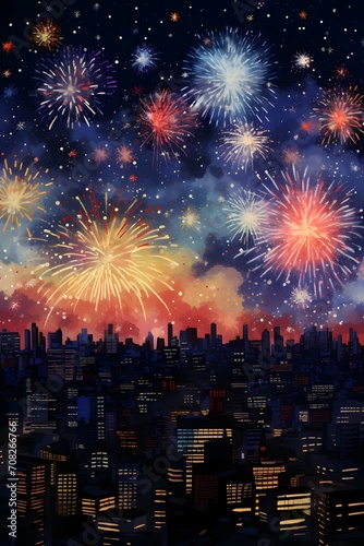 happy new year celebrate firework