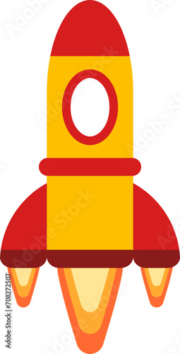 vector of a rocket being launched