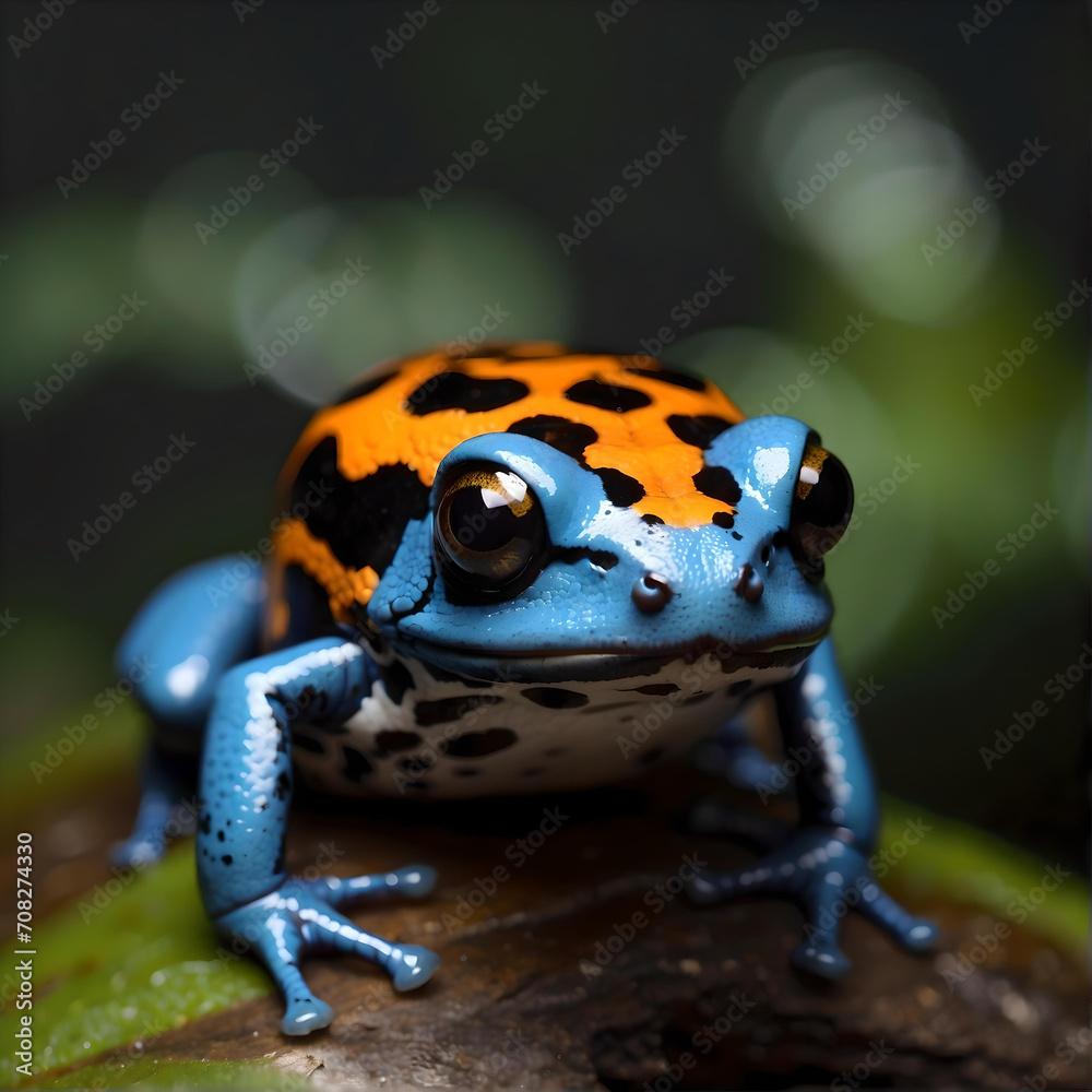 Beautiful Vibrant Colored Poison Dart Frog Beautiful Vibrant Colored Poison Dart Frog