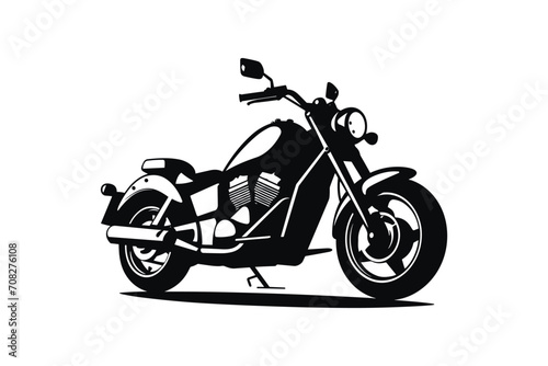 motorcycle icon design vector silhouette © Rokeyadesigner