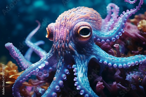 octopus in the water