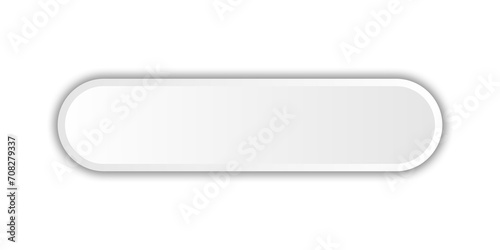 Modern trendy button. Transparent background button