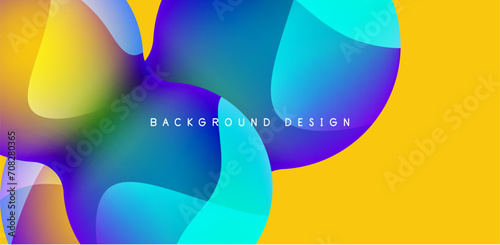 Spheres and circles abstract background, trendy colorful design. Vector Illustration For Wallpaper, Banner, Background, Card, Book Illustration, landing page