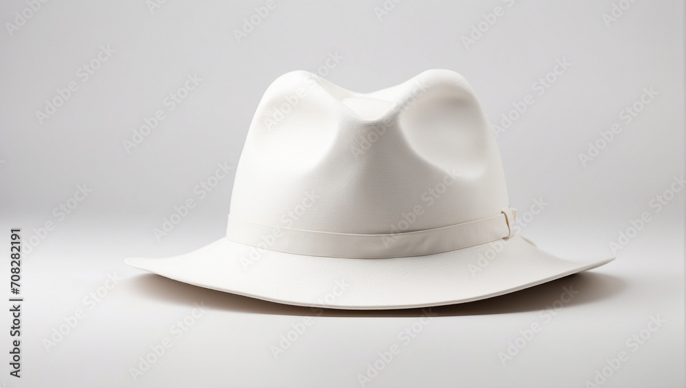 white hat isolated on white background. Mockup white hat isolated on white background. Mockup