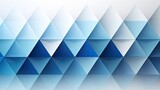 Abstract modern 3d blue triangles background with various sizes.