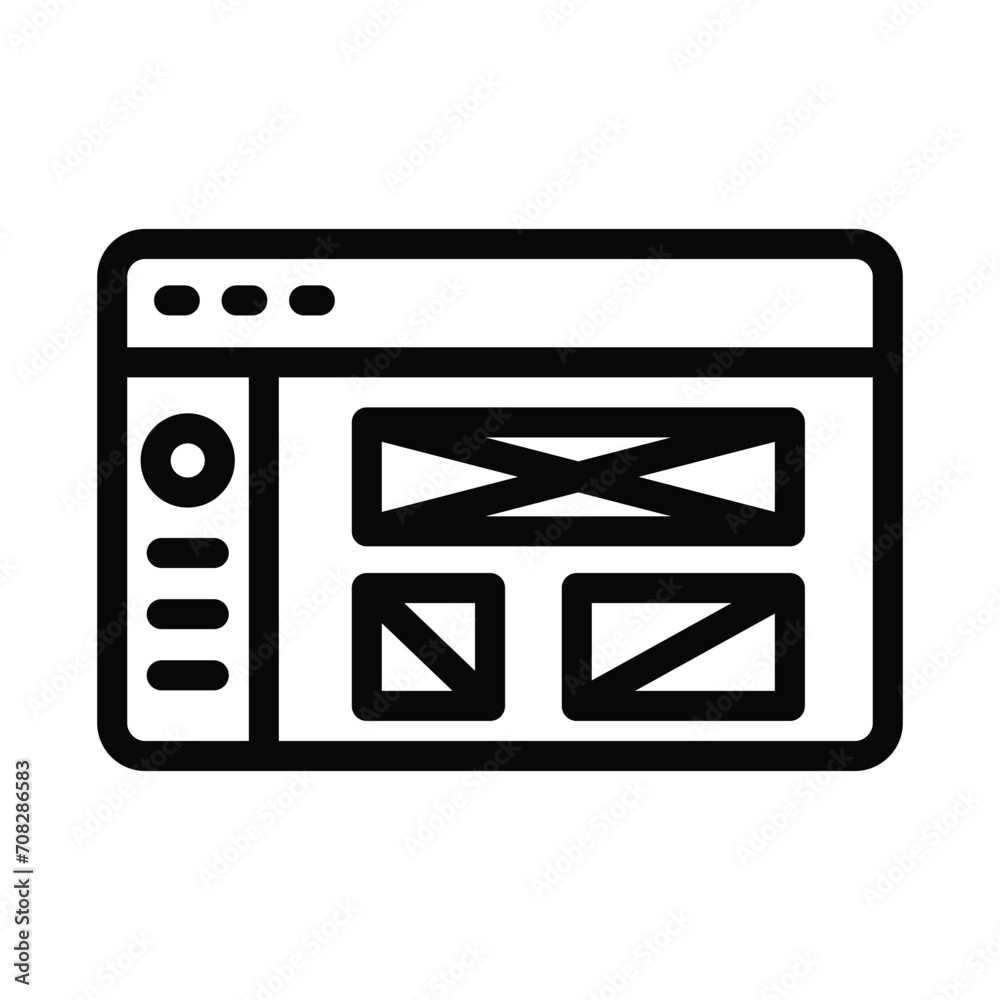 wireframe line icon illustration vector graphic. Simple element illustration vector graphic, suitable for app, websites, and presentations isolated on white background wireframe line icon illustration vector graphic. Simple element illustration vector graphic, suitable for app, websites, and presentations isolated on white background