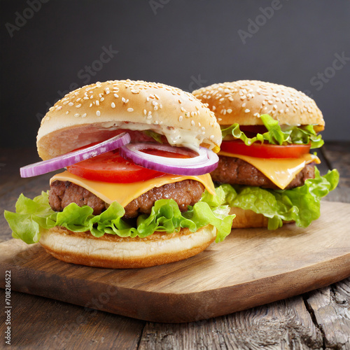 Double Decker Crispy Chicken or Doppler Burger. Double Decker Crispy Zinger Burger with cheese