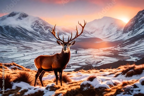 deer in the mountains