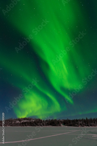 Aurora Borealis, Northern Lights, at Yellowknife, Northwest Territories, Canada