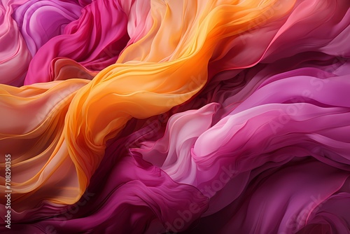 Vivid gradients of magenta and gold blending seamlessly, forming a captivating liquid canvas for Abstract Wallpaper Background.