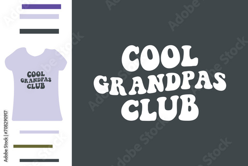 Cool grandpa club t shirt design
