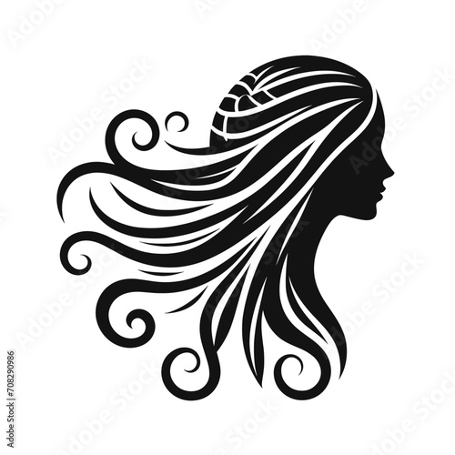 woman with long hair
