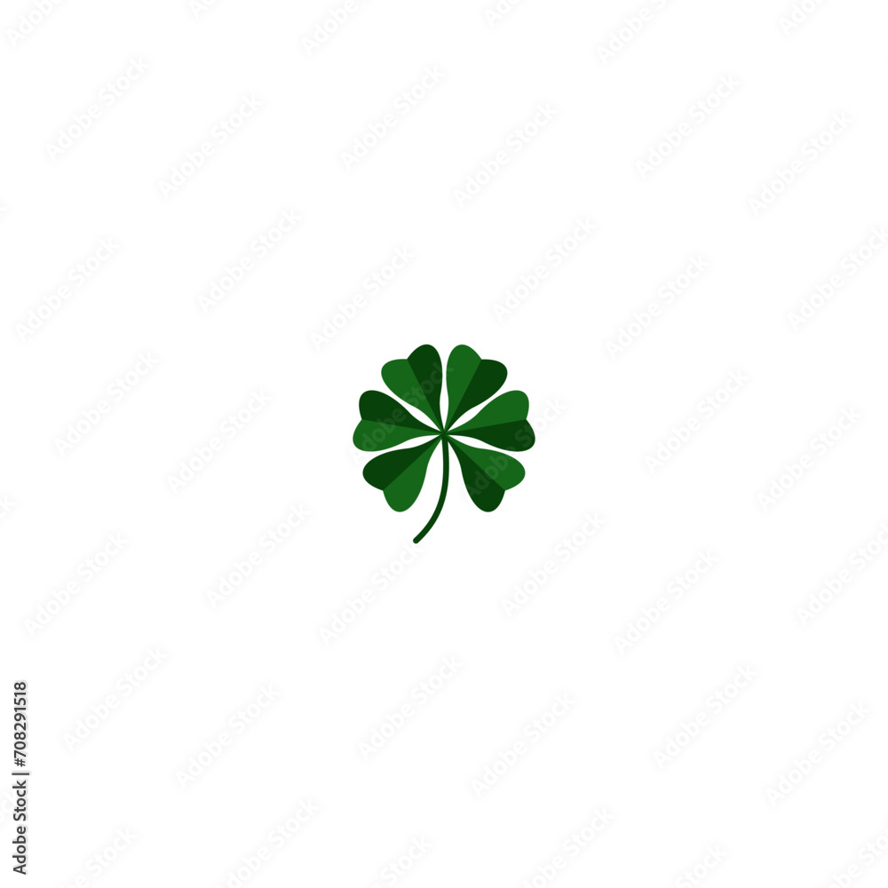Six Leaves Clover Vector