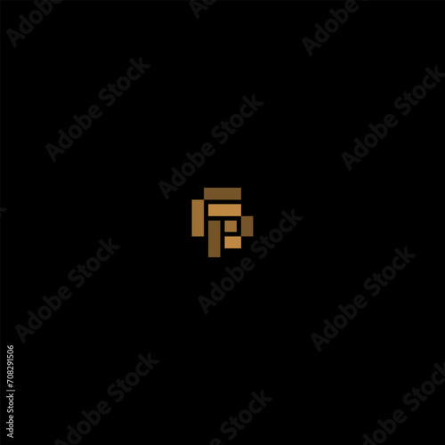 Letter FP Flooring Vector