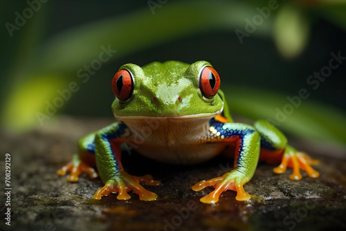 Close-Up pf Red-Eyed Tree Frog © Brandon